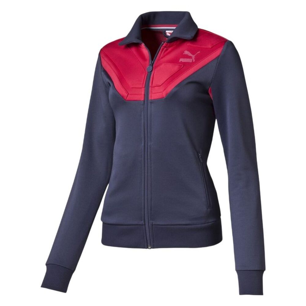 Puma Womens/Ladies Heritage V-Shaped Tracksuit Top / Blue